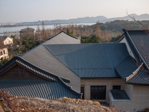 新中式大屋顶建筑局部