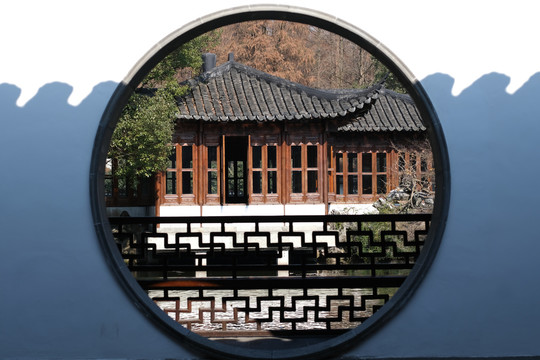 杭州西湖园林景观花窗漏窗
