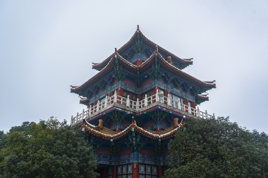 王城公园中式建筑沉香楼