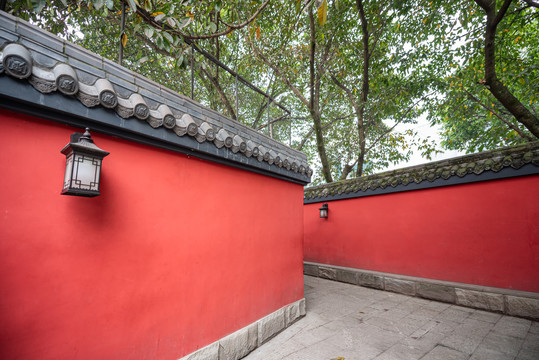 重庆大化步道红墙