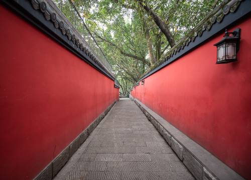 重庆大化步道红墙