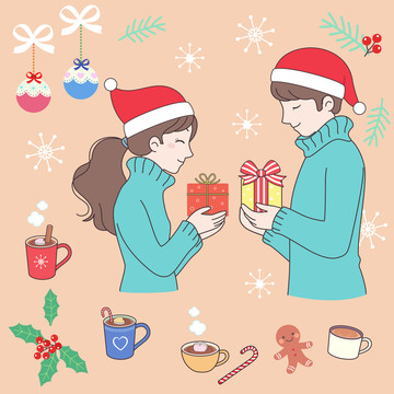 情侣交换圣诞礼物插图
