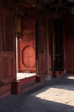 德阳文庙木门古建筑