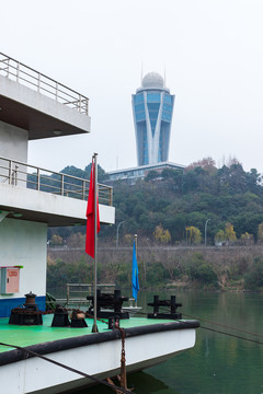 绵阳涪江和气象局地标建筑