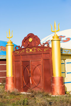 蒙古包大门