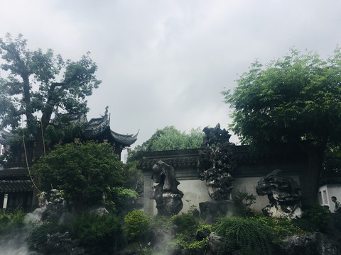 上海豫园假山