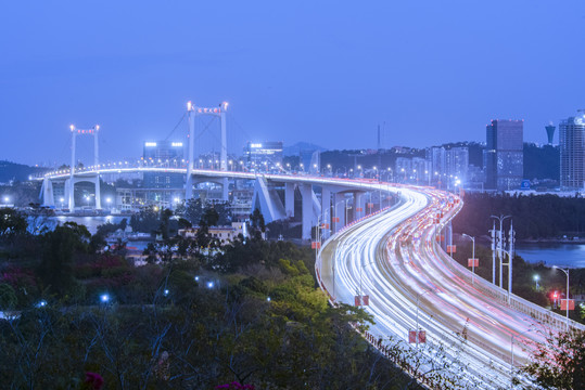 厦门海沧大桥夜景