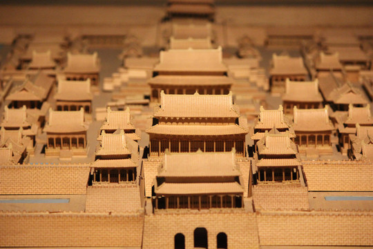 古城建筑微缩模型