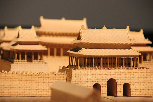 古城建筑微缩模型