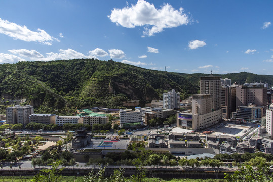 陕西延安城市风光