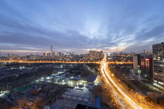 北京建筑群夜景