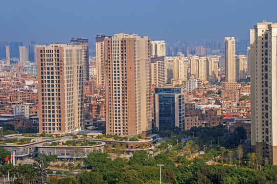 晋江池店镇航拍风景