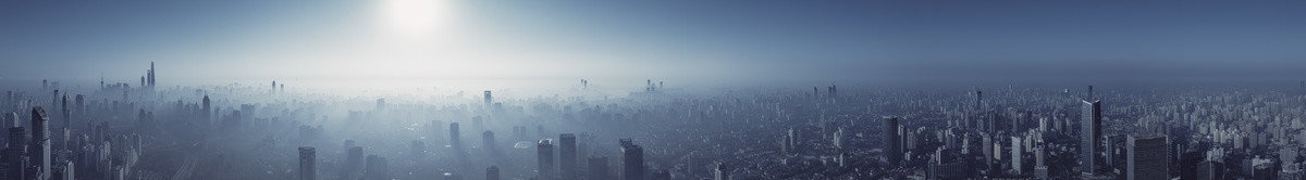 上海静安区大雾天航拍