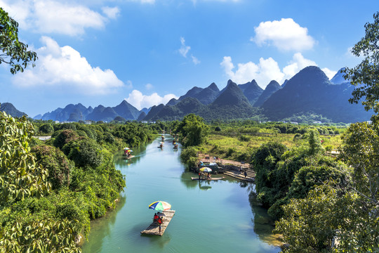 遇龙河漂流