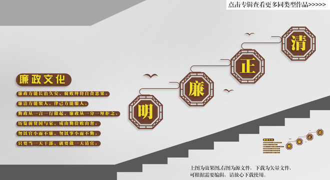 廉政楼梯文化墙