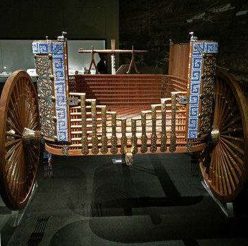 古代马车复原模型