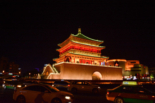 西安钟楼夜景