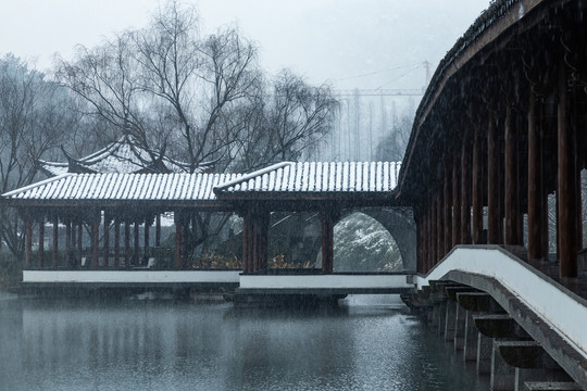 杭州浴鹄湾雪霁