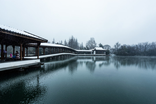 杭州浴鹄湾雪霁