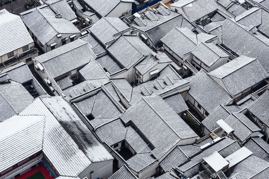 杭州五柳巷雪霁