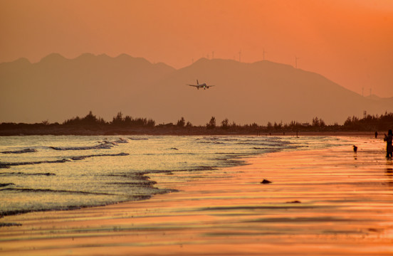 黄昏海滩