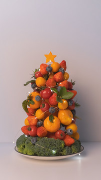 圣诞水果树
