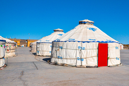 沙漠帐篷蒙古包