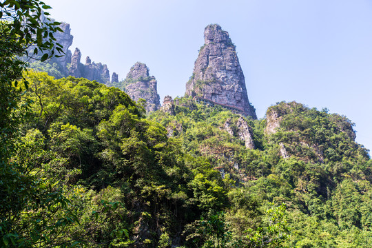 北帝山旅游风景区石桥山风光