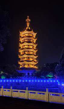 如皋定慧寺夜景