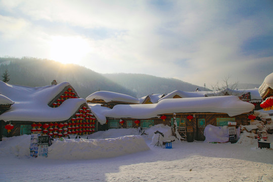 牡丹江雪乡雪房子东北旅游