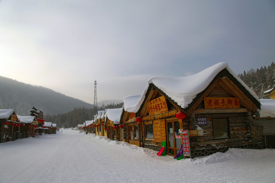 中国雪乡雪房子东北旅游