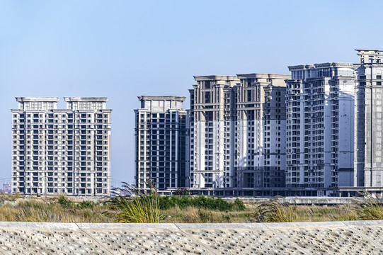 建设中的中国海南省海花岛风景