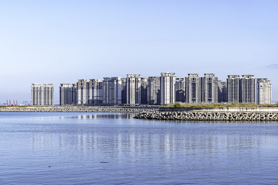 建设中的中国海南省海花岛风景