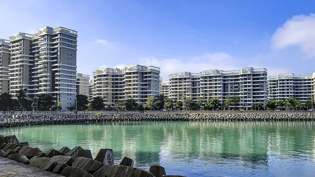 中国海南省海花岛建筑风景