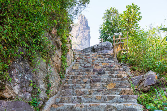 北帝山旅游风景区登山步梯