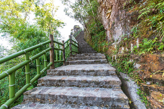 平南北帝山旅游风景区登山阶梯