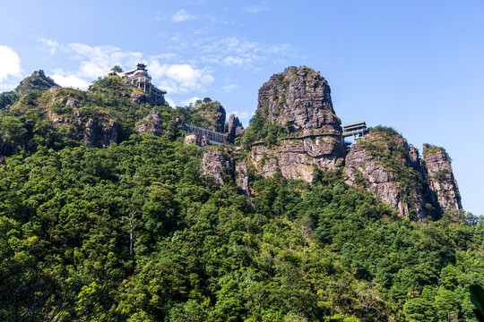 北帝山旅游风景区石桥山风光