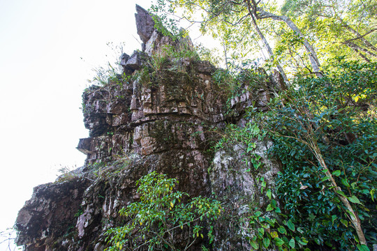 北帝山旅游风景区石桥山风光