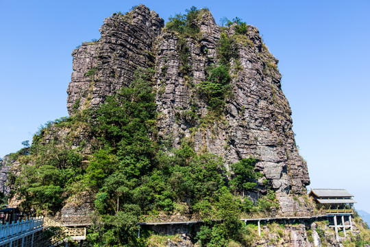 北帝山旅游风景区石桥山风光