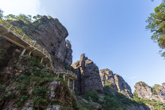 北帝山旅游风景区石桥山风光