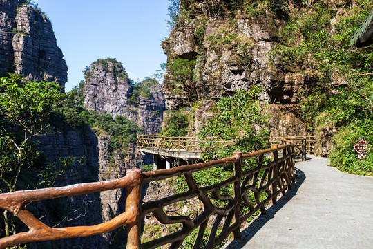 北帝山旅游风景区观光栈道