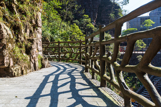 北帝山旅游风景区盘山栈道