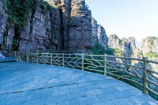 北帝山旅游风景区盘山栈道