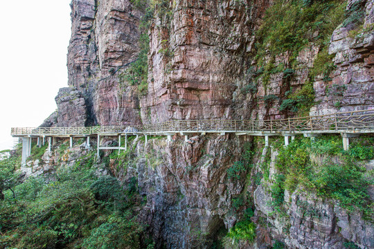 北帝山旅游风景区盘山栈道