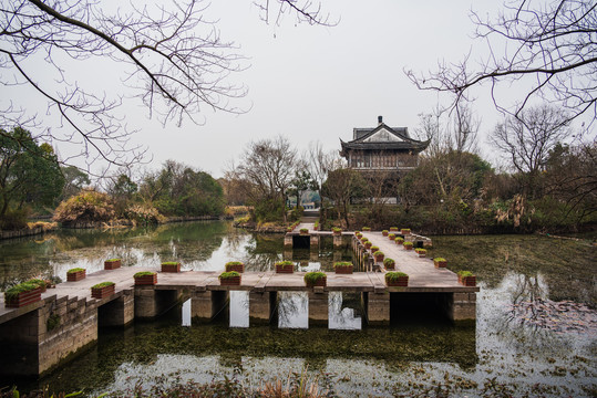 西溪湿地洪园藏书阁