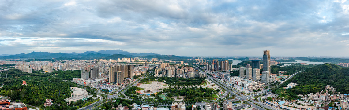 中国广东省广州市增城全景