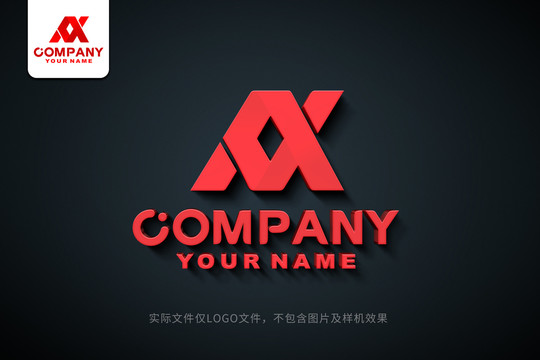 AX字母XA标志