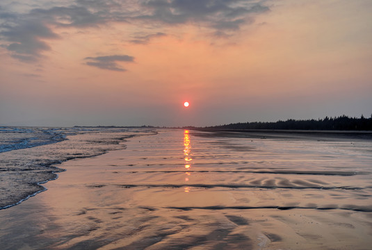 海滩日落