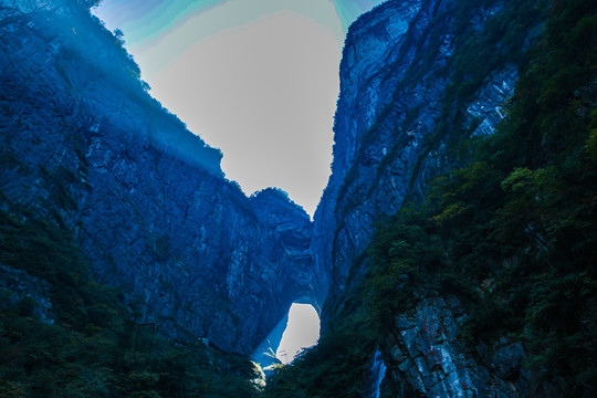 湖南天门山国家森林公园天门洞