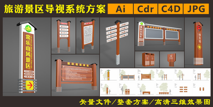 旅游景区标识牌